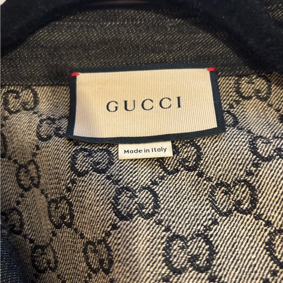 Gucci Black and Gray Denim Button Down Shirt/Jacket - Picture 5 of 5